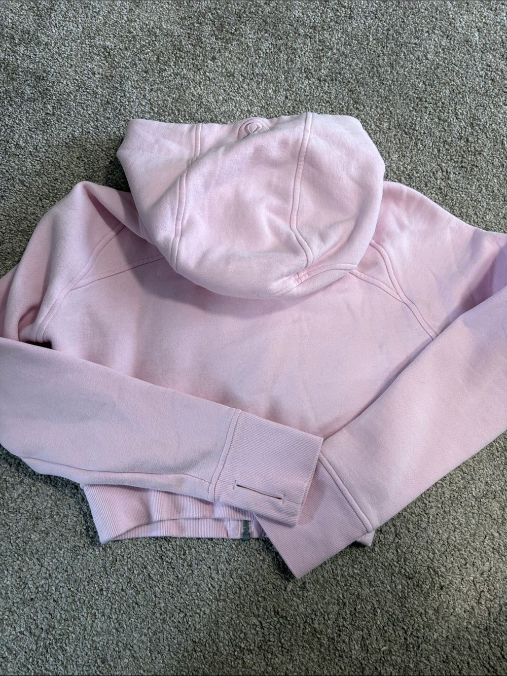 Lululemon Scuba Full-Zip Cropped Hoodie In Meadowsweet Pink - Picture 5 of 6